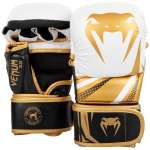 VENUM CHALLENGER 3.0 SPARRING RĘKAWICE MMA BIAŁO-ZŁOTE